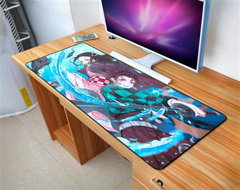 Mouse Pad Anime Desk Mat Manga Mousepad Big Gaming | Etsy