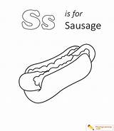 Sausage Clipart Drawing Sausages Clip Pages Cliparts Coloring Template  sketch template