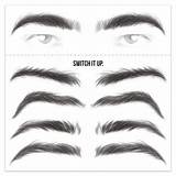 Printable Eyebrow Stencil For Thick Eyebrows – Free Download And Print  sketch template