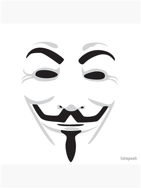 "Guy Fawkes Mask" Art Print by cryptees | Redbubble