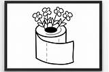Toilet Paper Coloring Page sketch template