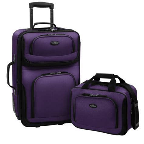 Travelers Choice US Traveler Rio 2 Piece Expandable Carry-on Luggage ...