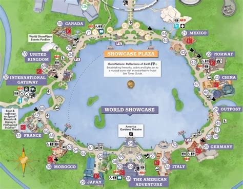 World Showcase Map and Brochure (2018 - 2023) | ThemeParkBrochures.net
