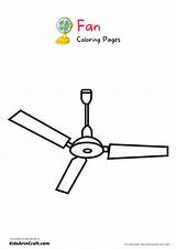 Ceiling Fan Coloring Page sketch template