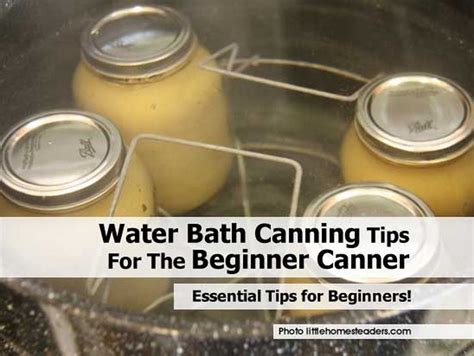 Water Bath Canning Tips For The Beginner Canner