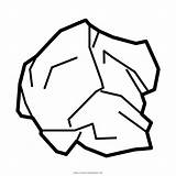Crumpled Paper Coloring Page  Free crumpled For sketch template