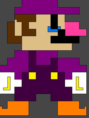 Pixel Waluigi by Evilcarcrash on DeviantArt