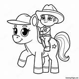 Sheriff Callie Riding A Pony Coloring Page  Pagescom sketch template