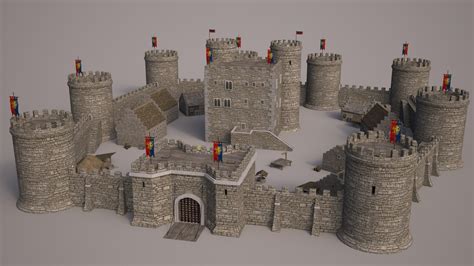 medieval castle set 3ds