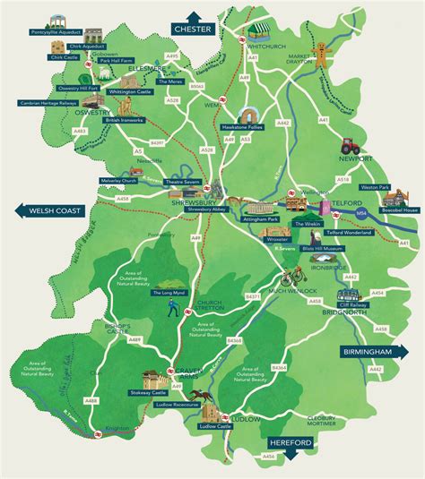 Visit Shropshire - Shropshire map and guide for visitors