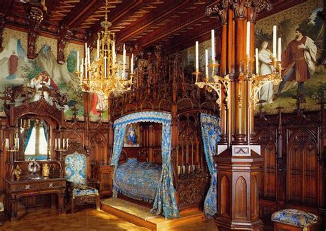 postcard - Neuschwanstein, Bedroom | Neuschwanstein castle, Germany castles, Castles interior