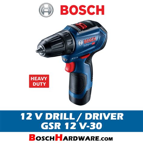 Bosch 12V Cordless Drill/Driver GSR 12 V-30 Malaysia - BoschHardware.com