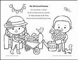 Garden Friends Girl Scout Promise Practice Pages  Daisies & Brownies sketch template