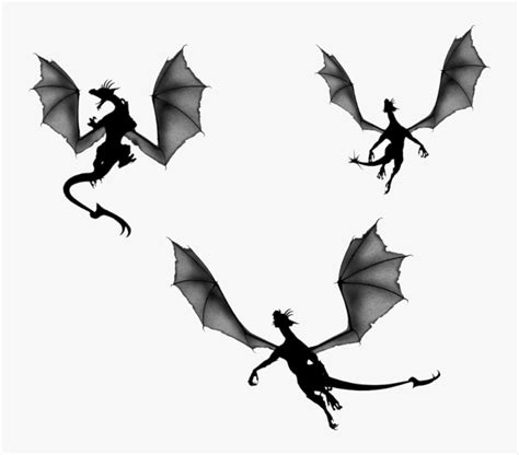 Game Of Thrones Dragon Silhouette Clip Art Silhouettes - Game Of ...