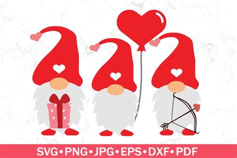 Gnomes Valentine's Day SVG - Valentine's Day SVG