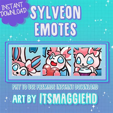 Sylveon, Instant Download Art, Premade, Twitch, Marketing And Advertising, Etsy App, Digital ...