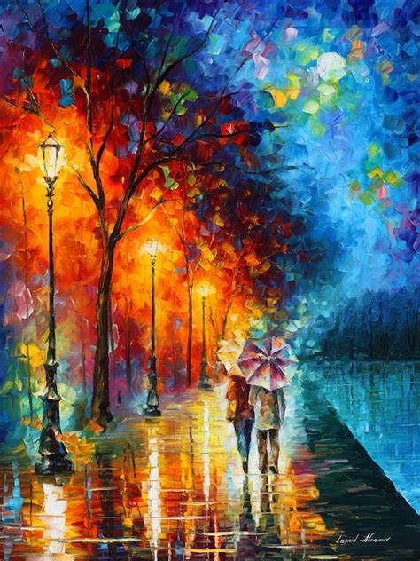 Romantic Wall Art Contrast Painting On Canvas By Leonid