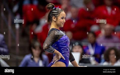 LSU gymnast Aleah Finnegan performs her floor routine during an NCAA gymnastics meet on Friday ...