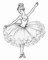 Ballet Dance Coloring Pages sketch template