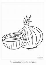 Onion Coloring Pages sketch template