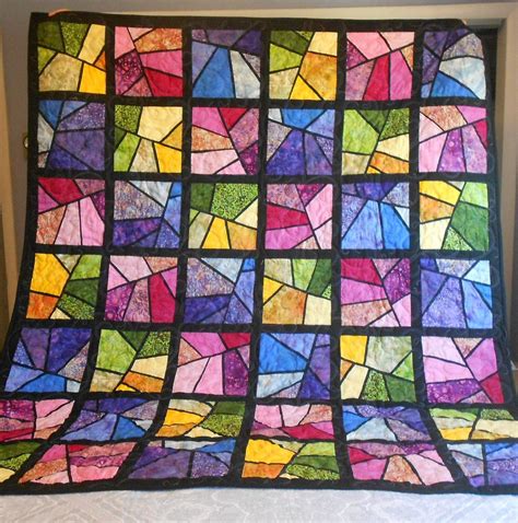Stained Glass Quilt Pattern Stained Glass Quilt Quilts Patterns Window Stack Attic Whack Easy ...