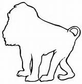 Olive Baboon coloring Page  Free Printable Coloring Pages sketch template