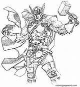 Thor Coloring Pages  For Kids And Adults sketch template