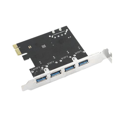 4 Port PCI-E to USB 3.0 HUB PCI Express Expansion Card Adapter 5 Gbps ...