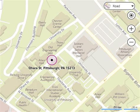 Pitt Main Campus Map