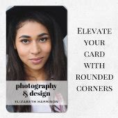 Professional Photo QR Code Business Card | Zazzle