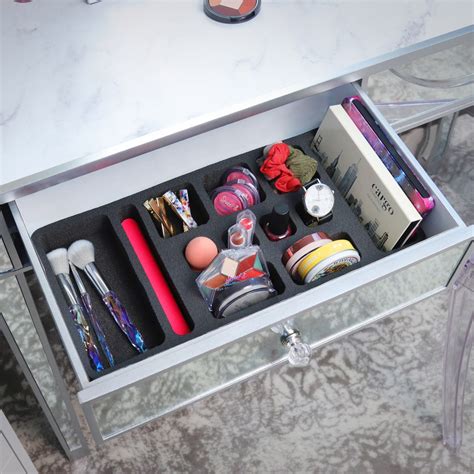 Makeup Drawer Organizer (Eyeliner, Cosmetics, More) 7.9" x 16.9 ...