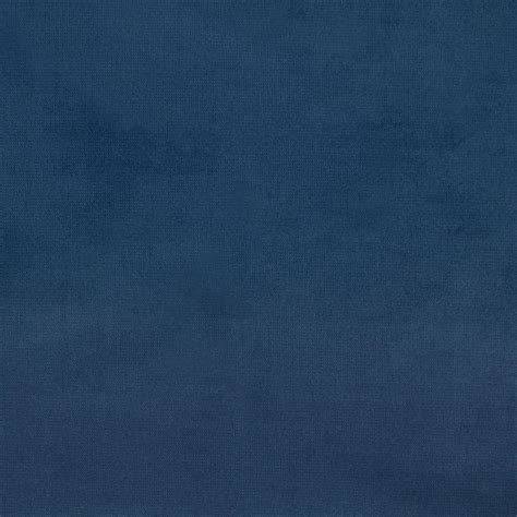 Indigo Blue Solid Velvet Upholstery Fabric
