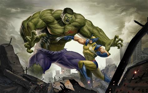 1440x900 Art Hulk Vs Wolverine 4k Wallpaper,1440x900 Resolution HD 4k Wallpapers,Images ...