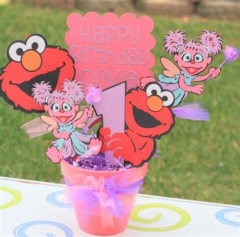 Elmo and Abby Cadabby Fairy Girly Theme Character Party Bucket ...
