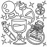 Coloring Page Potion Bottles Stock Illustrations – 22  sketch template
