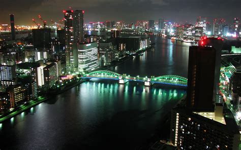 Wallpaper Of Beautiful Scenery Of City:Tokyo Panorama At Night | Free Wallpaper World