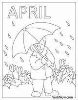 Free APRIL Coloring Pages For Download Printable PDF sketch template