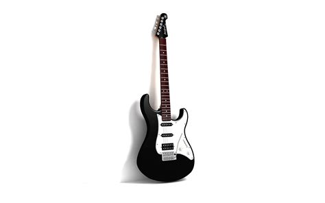 White Electric Guitar Wallpaper