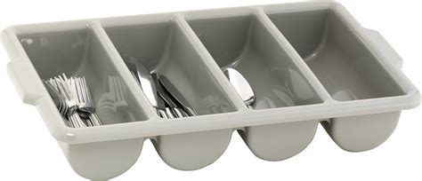 CUTLERY TRAY GREY – 4 DIVISION – 500 x 300mm – Catro – Catering supplies and commercial kitchen ...