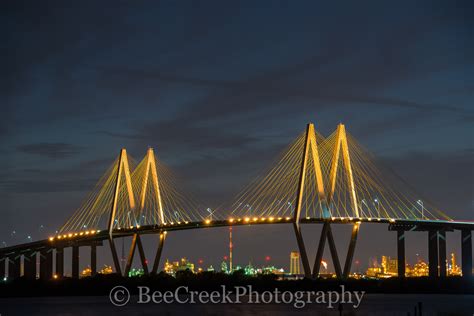 Fred Hartman Bridge Night