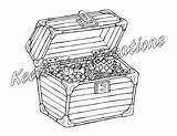 Pirate Treasure Chest Coloring Page Sketch Coloring sketch template