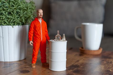 Breaking Bad Walter White In Orange Hazmat Suit Figure | Measures 6 ...