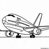 747 Airplane Coloring Page  Pagescom sketch template