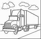Printable Semi Truck Coloring Pages sketch template