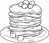Pancakes coloring page  ColouringPages sketch template