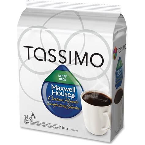 Elco Tassimo Pods Decaffeinated Maxwell Hse Coffee Singles Pod ...