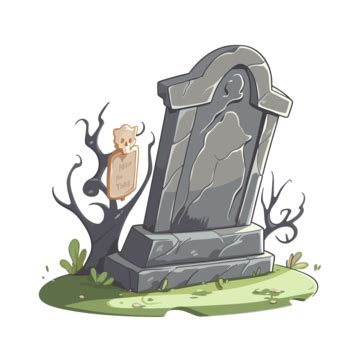 Tombstone Clipart Halloween Gravestone And Graveyard Cartoon Illustration Vector, Tombstone ...