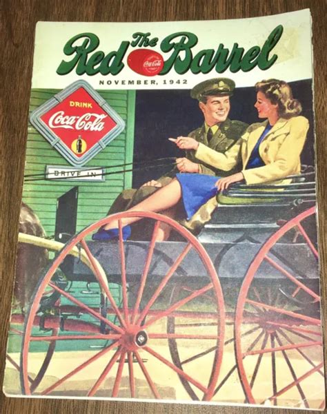 VINTAGE NOVEMBER 1942 The Red Barrel (Coca-Cola Company Magazine) $22.00 - PicClick