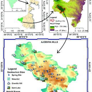 Hill-based geosites of Ajodhya hills, Purulia. | Download Scientific ...