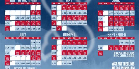 Salem Red Sox Release 2022 Season Schedule | Red Sox